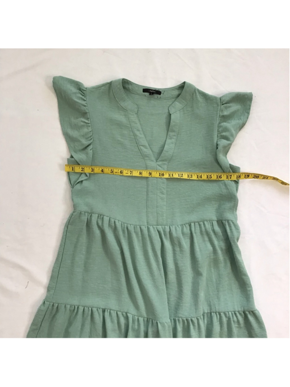 RolyPoly Women Sassy Sage Green Tiered Midi SunDress S - Picture 8 of 11